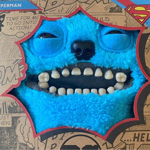 Zuru Fuggler DC Superman Plush Toy NEW Funny Ugly Monster 9” Toy Collectible - Picture 4 of 5
